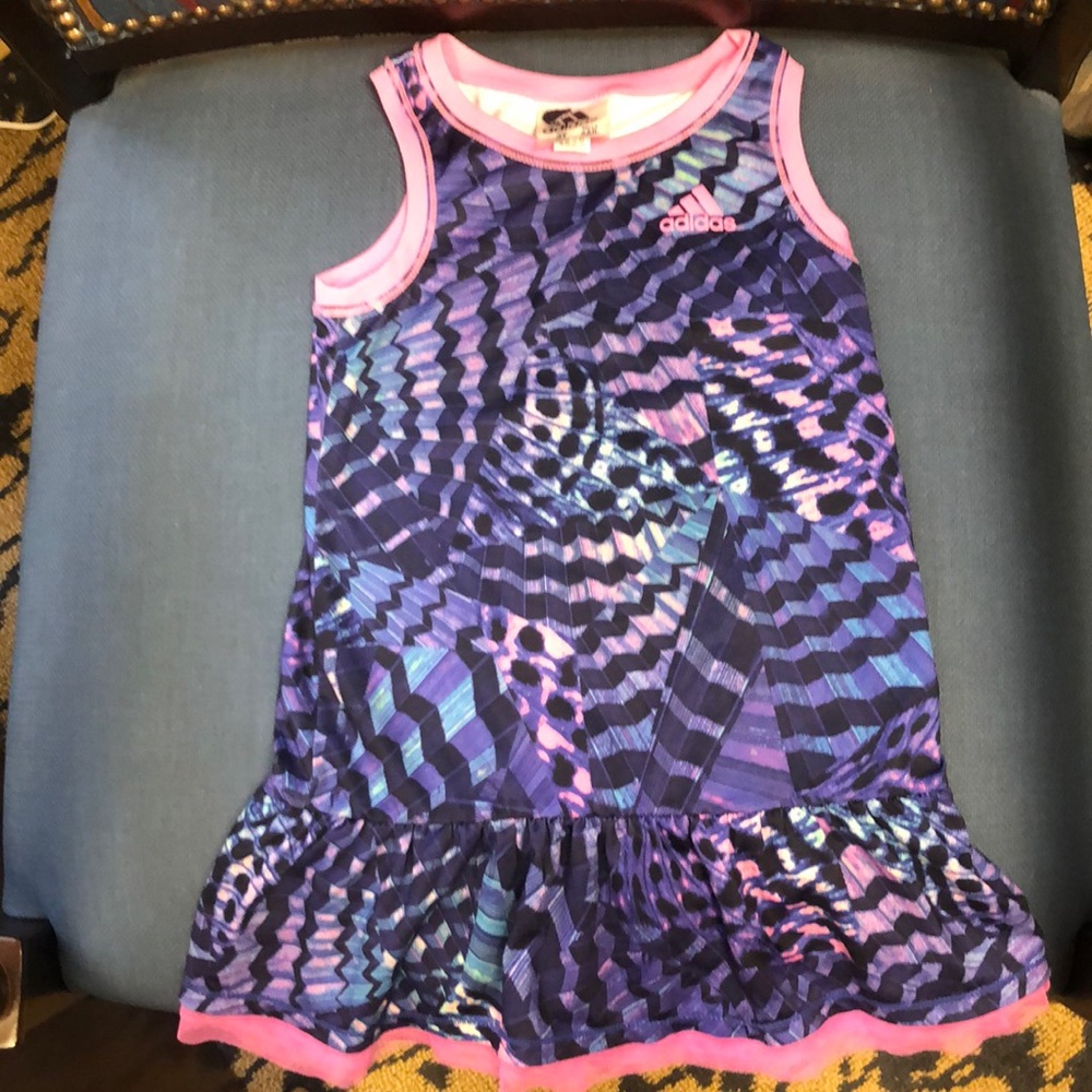 Adidas brand, 3T dress. Pink, purple & blue colors